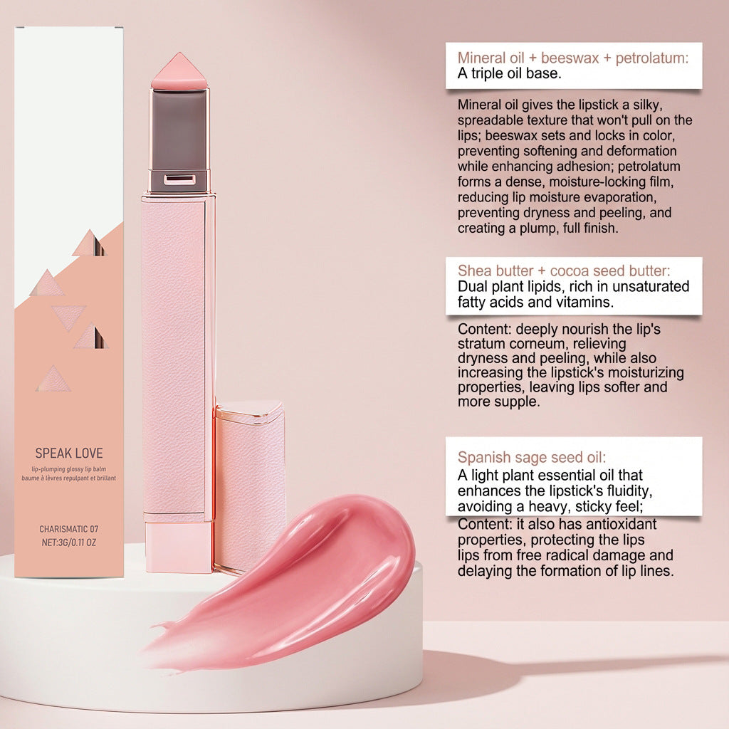 Hydrating Lip Plumping Glossy Lip Balm