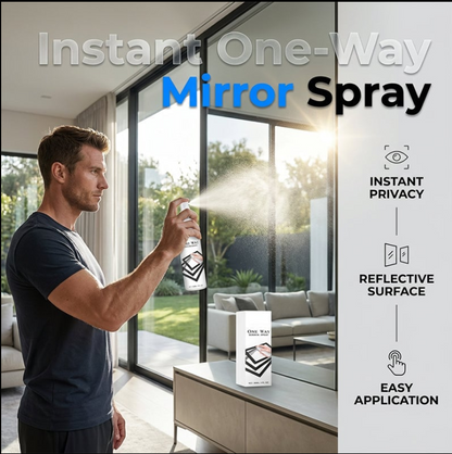 🪟  One Way Mirror Spray | Streak-Free Cleaner for Glass, Windows &  Mirrors
