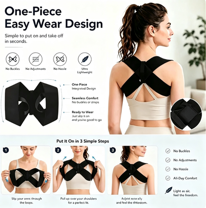Shoulder Straps Posture Support for Men & Women 🧘