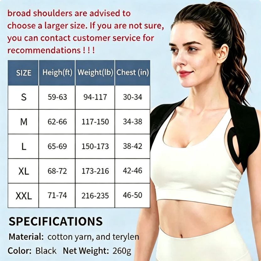 Shoulder Straps Posture Support for Men & Women 🧘