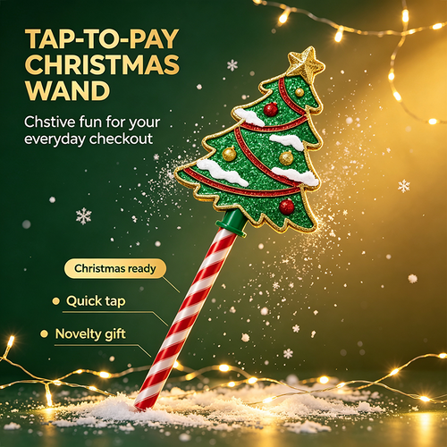 Christmas Tree Tap‑To‑Pay Wand 🎄