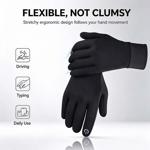 Winter Gloves Women Men Gloves Liners Thermal Warm Touch Screen 🧤