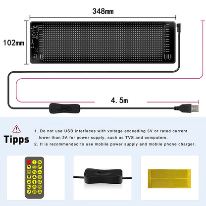 🔥Flash Sale✨DIY Car Dynamic LED Smart Colorful Eye Lamp Soft Screen