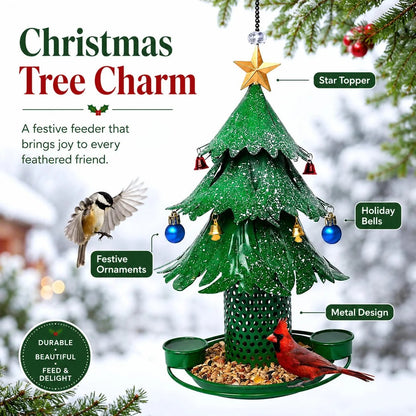🥰New Hot Sales - 49% OFF🎄 Christmas Tree Bird Feeder🐦Festive Garden Decor for Bird Lovers ✨
