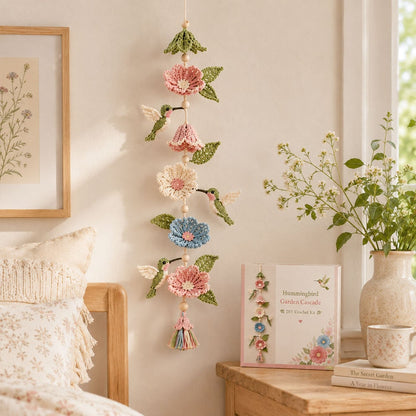 Hummingbird Garden Cascade DIY Crochet Kit