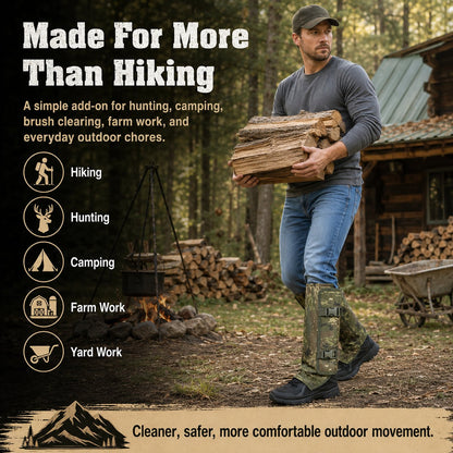🌿 Snake-Resistant Outdoor Leg Gaiters