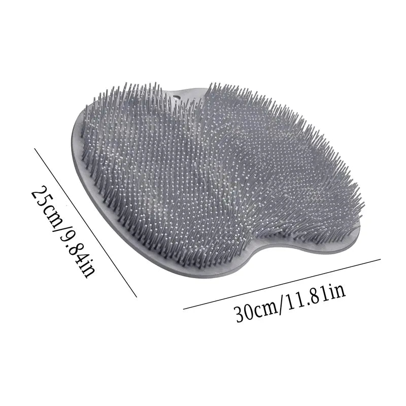 Silicone Shower Foot Scrubber Mat,Back & Feet Cleaning Pad