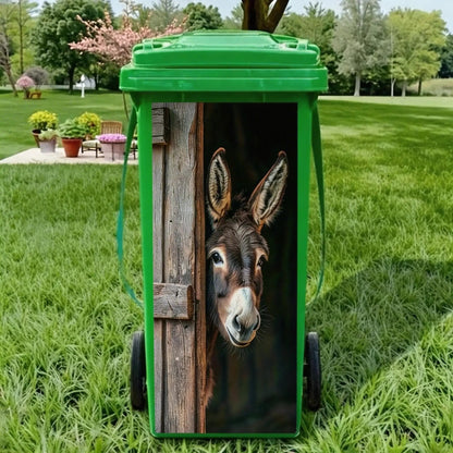 🐴 Creative Trash Can Sticker with Colourful Cartoon