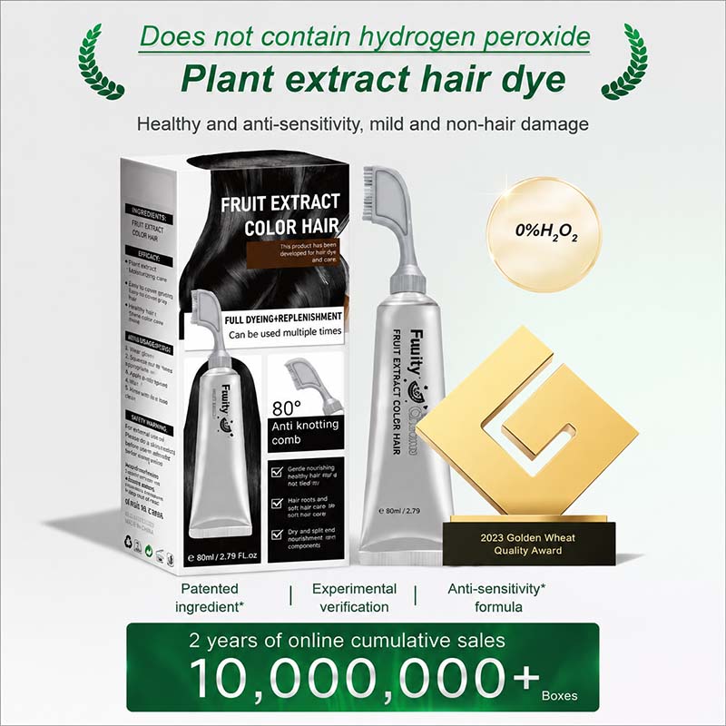 Fruit Hair Dye Cream, Covers Gray & Nourishes✨