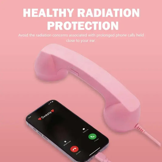 Retro telephone handset with Type-C interface
