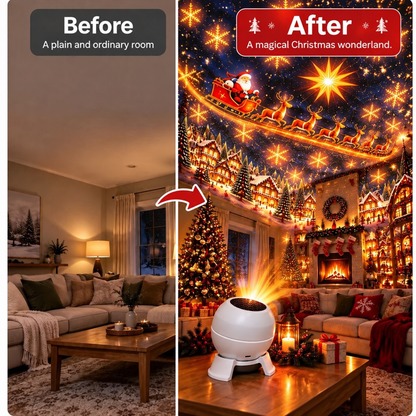 🎅 Turn Any Room Into a Christmas Wonderland – Holiday Projection Night Light