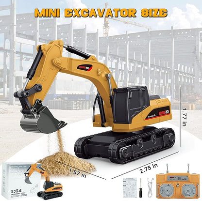 🚜 1:64 Premium Alloy Mini RC Construction Set