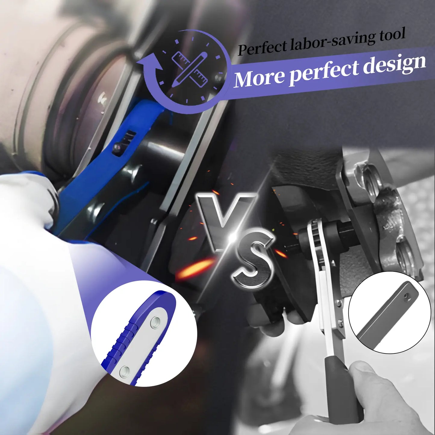 Brake Caliper Piston Press Tool – 360° Rotating Wrench
