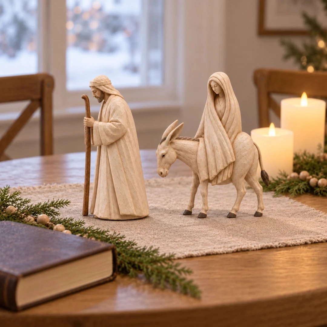 🔥  🌟 Journey to Bethlehem Christmas Nativity Scene Set ✨