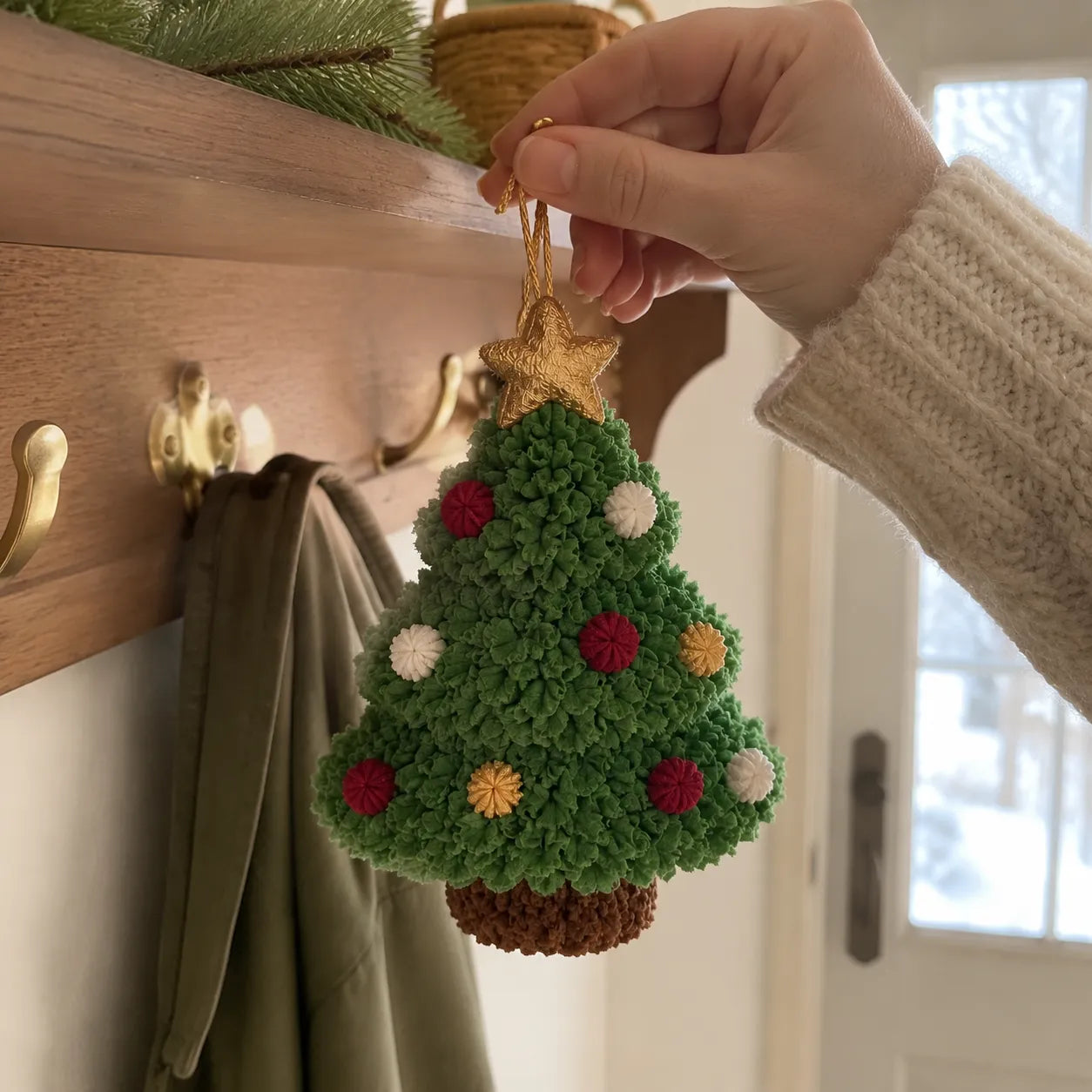 ⏳ Last Day 49% OFF – 🎄Beginner-Friendly 3D Fabric Poke Christmas Ornament DIY Kit Collection | Complete Kit with Pre-Cut Fabrics, Stuffed Felt Base, Poking Tool & Step-by-Step Guide Included 💕