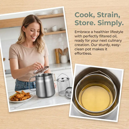 304 Stainless Steel Deep Fryer Pot Set 🍳