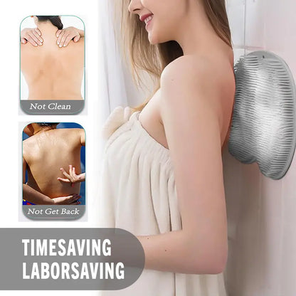 Silicone Shower Foot Scrubber Mat,Back & Feet Cleaning Pad