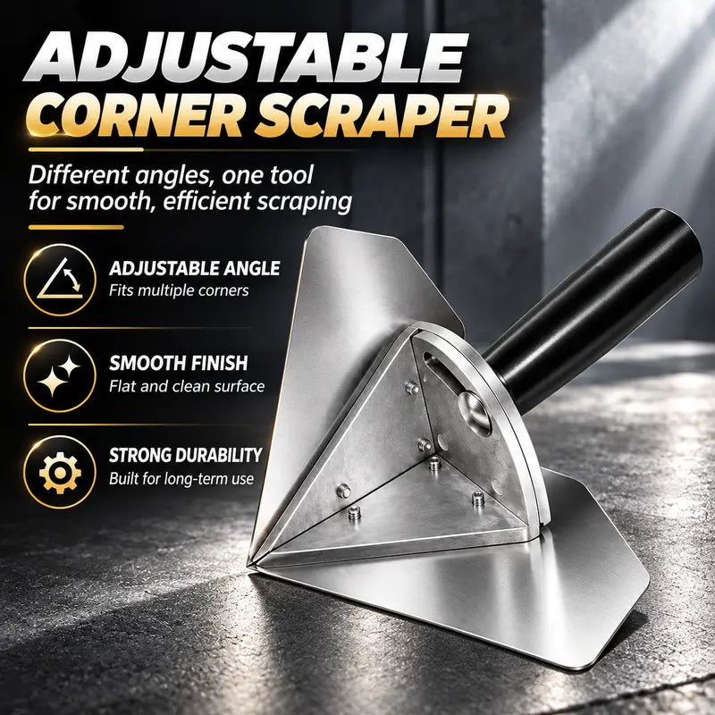 🏠 Corner Finishing Trowel – Stainless Steel Plaster & Putty Tool for Interior Wall Corners