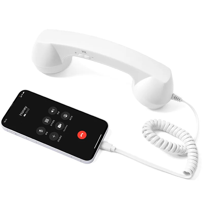 Retro telephone handset with Type-C interface