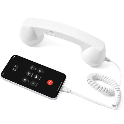 Retro telephone handset with Type-C interface