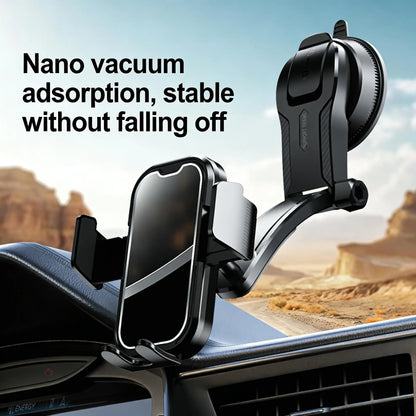 🔥 Limited-Time 49% OFF 🚗 Strong Vacuum Suction Car Phone Holder | Adjustable Dashboard Mount
