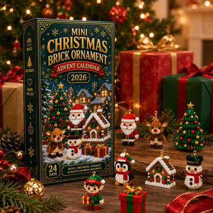 🔥49% OFF🎄 24Pcs Buildable Mini Christmas Ornament Advent Calendar for Holiday Decor