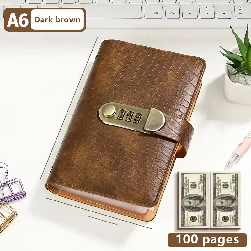 100‑Transparent‑Pocket Currency Collectors Album, Top‑Grade PU Leather📘