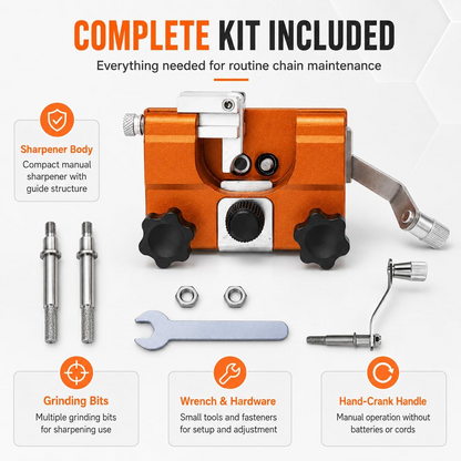 Meet the ultimate pocket-sized chainsaw sharpener engineered