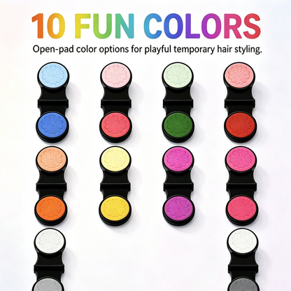 🌈 12-Color Temporary Hair Chalk Applicator Set