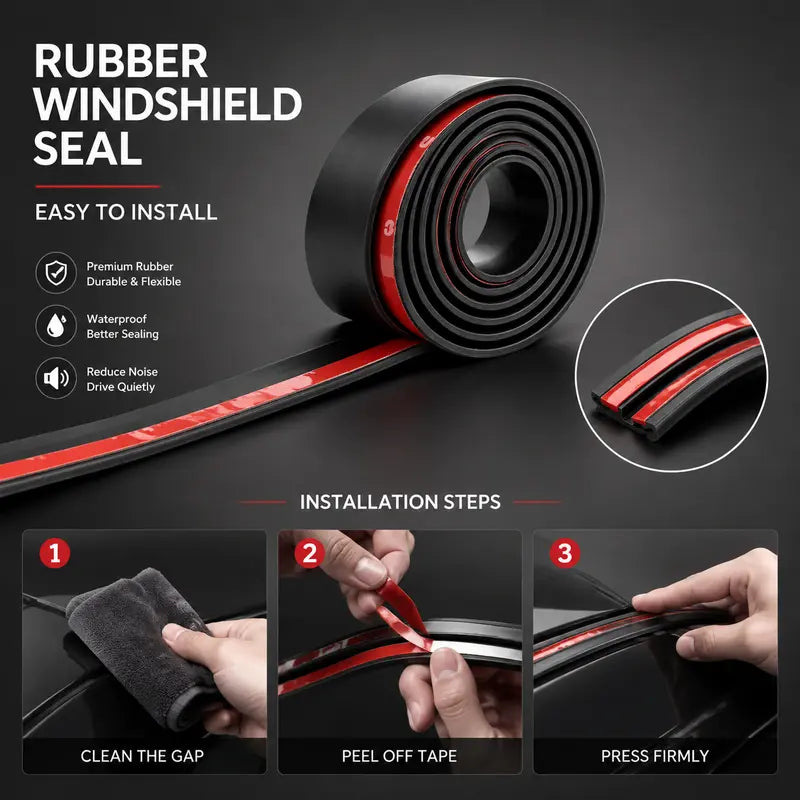 Shape Automotive Weather Stripping for Front Rear Windshield