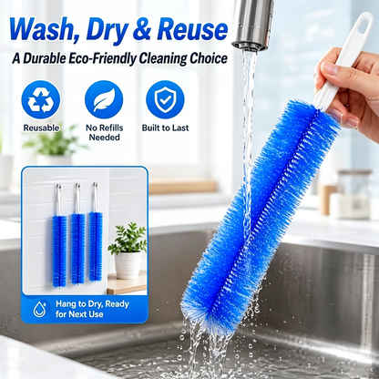 2 Counts Bendable Microfiber Head,Reusable Dust Remover💨