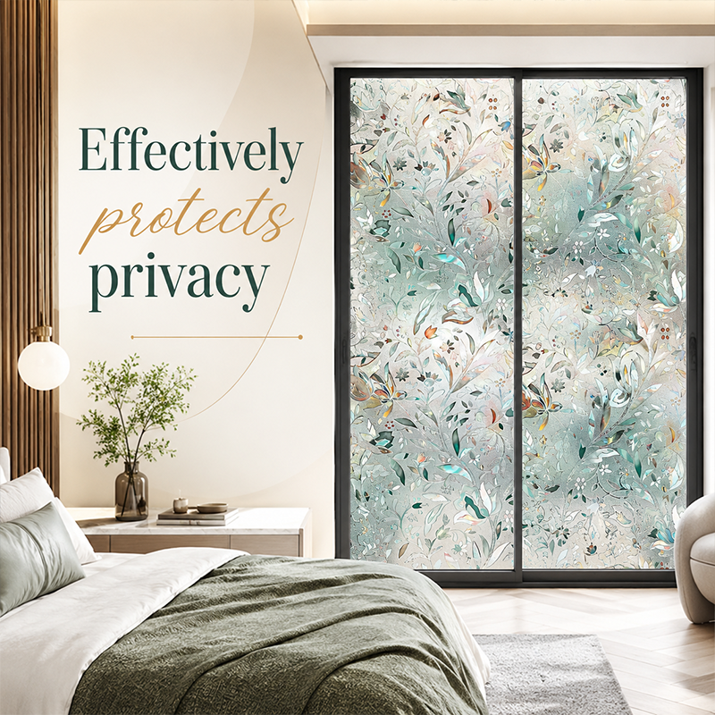 Static Cling Window Privacy Film UV Blocking Mirror Tint
