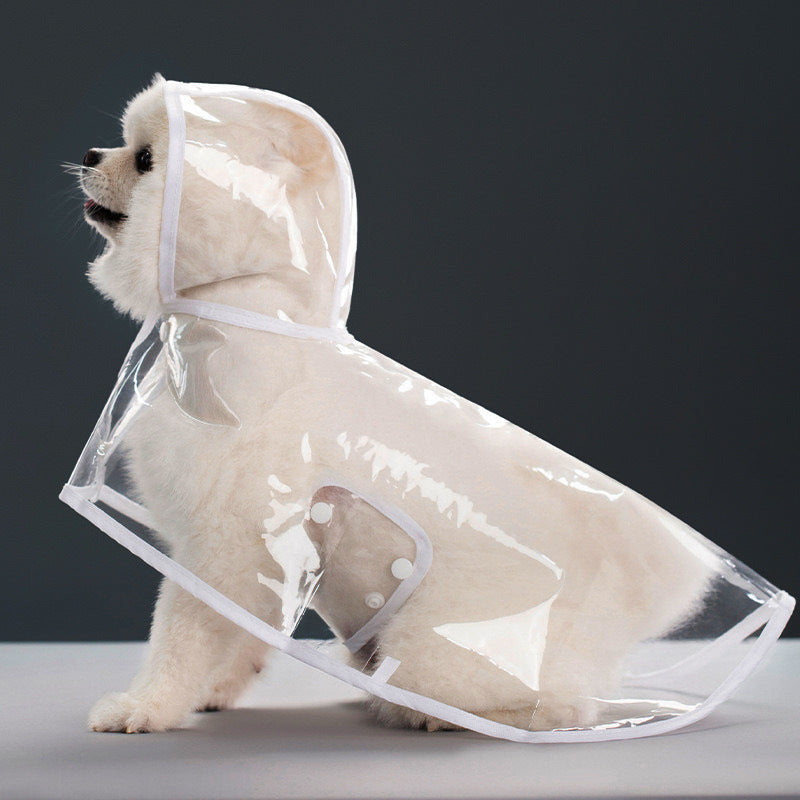 Transparent Thick Cape Dog Raincoat for Small Medium Dogs 🐶