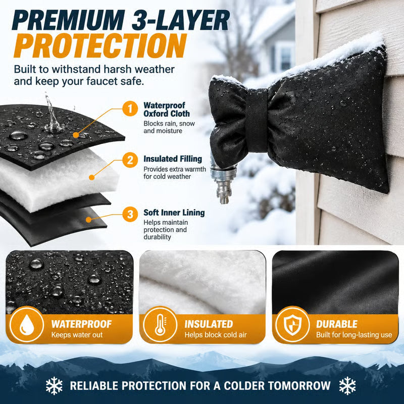 🔥Black Friday Deal❄️ Outdoor Faucet Cover | Winter Freeze Protection Insulated Spigot Protector