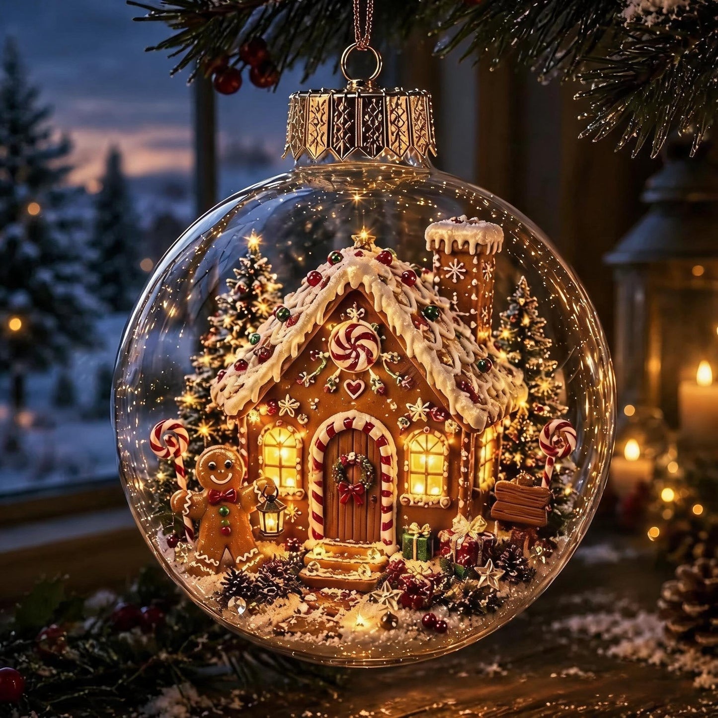 🔥HOT SALE 50% OFF - 🎄Glowing Christmas Diorama Ornament✨