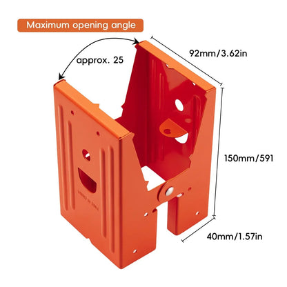2-PACK Heavy Duty Sawhorse Brackets with Down Clamp – Adjustable Fast Fixed Clip for Woodworking, DIY Projects & Jobsite Cutting
