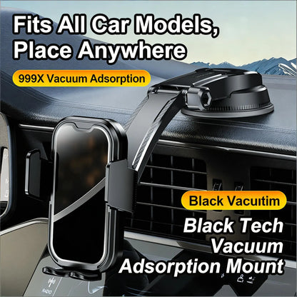🔥 Limited-Time 49% OFF 🚗 Strong Vacuum Suction Car Phone Holder | Adjustable Dashboard Mount
