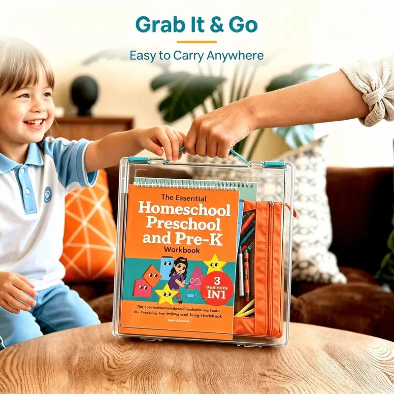 Clear Stackable Board Game Storage Case – Organize Games, Puzzles & Crafts with Ease