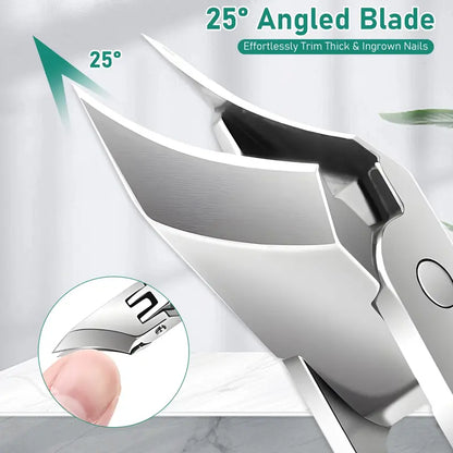 Eagle Beak Beveled Nail Clippers | Premium 3-Piece Grooming Kit ✂️🛡️