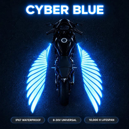 🏍️ Angel Wing Motorcycle LED Projector Lights (1 Pair)✨