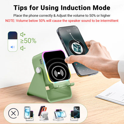 📱PUTARE Wireless Induction Audio Speaker Stand