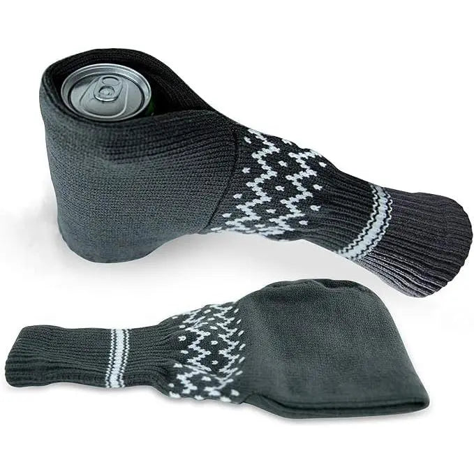 Beer Mitten Gloves - Knit Stitched Drink Mitt Holder for Beverage🧤
