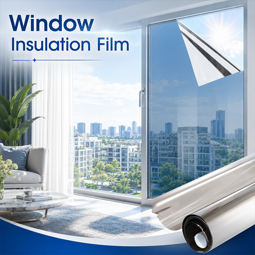 Static Cling Window Privacy Film UV Blocking Mirror Tint