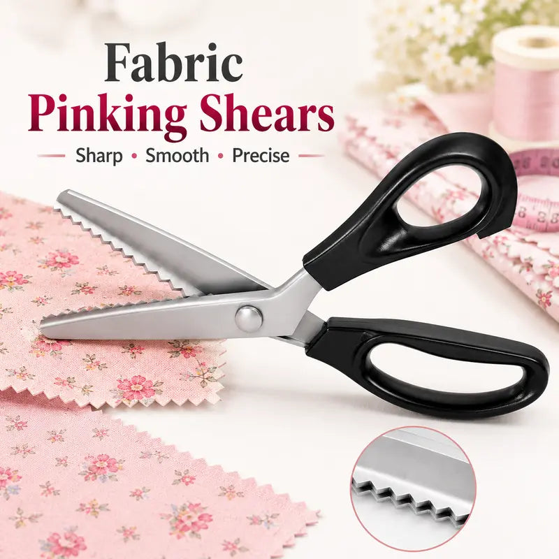 Stainless Steel Zig Zag Scissors with Serrated Teeth - Perfect for DIY Crafts✂️