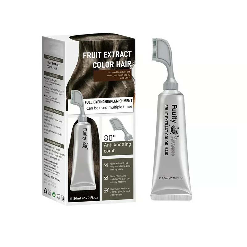 Fruit Hair Dye Cream, Covers Gray & Nourishes✨