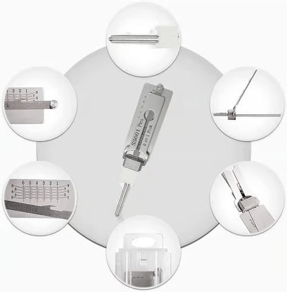 ⚡SS001 Pro Locksmith Tool Set — Stainless Steel, Precision Decoder & Pick