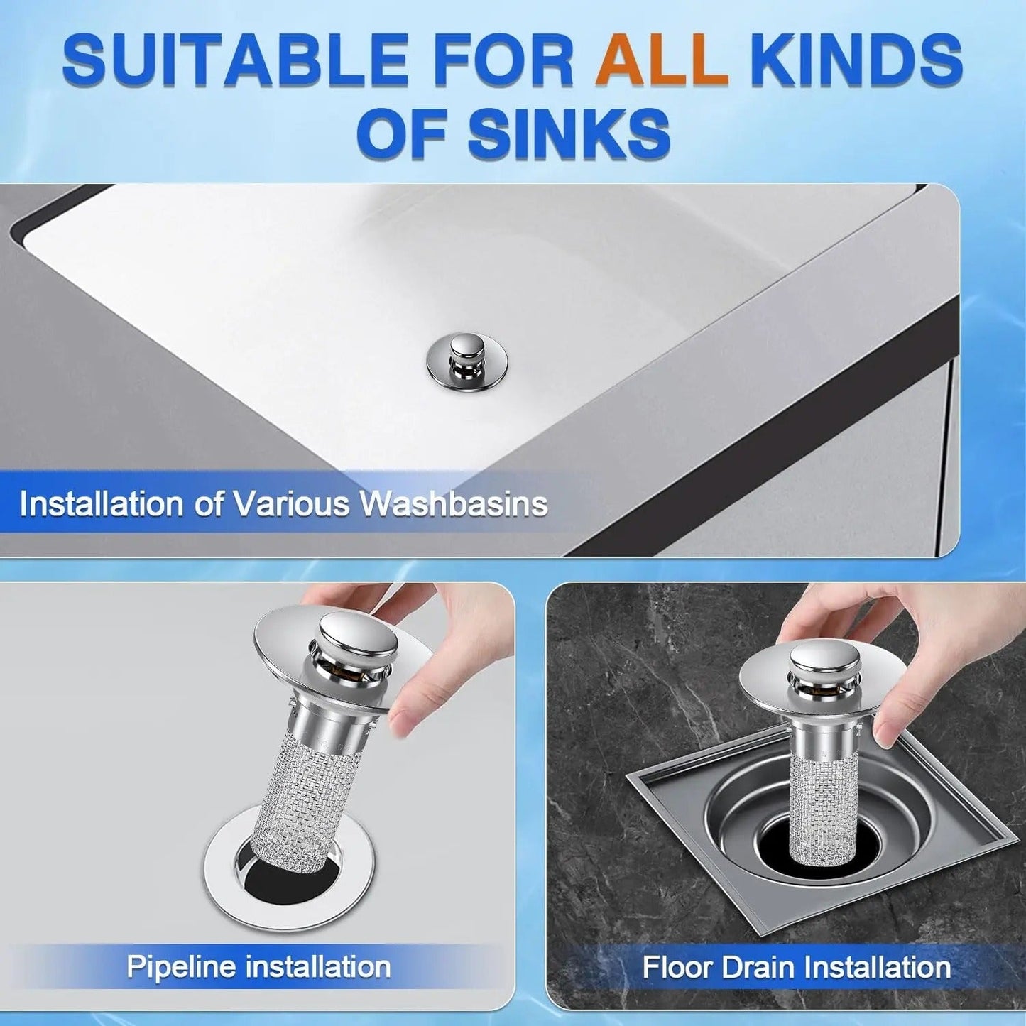 🔥 Stainless Steel Floor Drain Filter