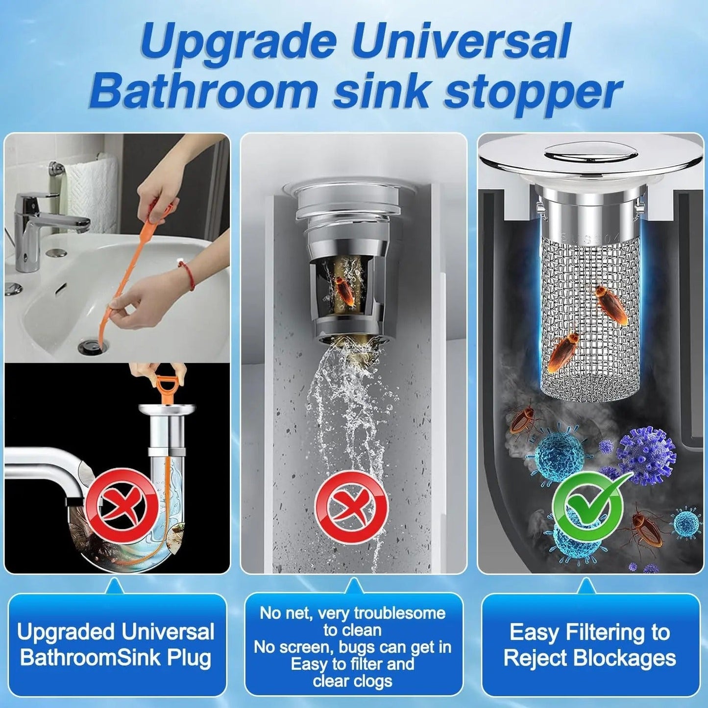 🔥 Stainless Steel Floor Drain Filter