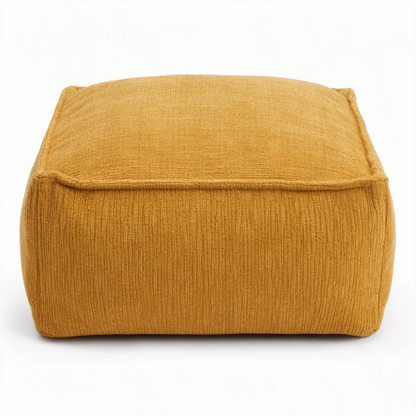 CozySpace Fill-Your-Own Storage Ottoman Cover – Square Pouf Footrest with Wide Zipper, Hidden Blanket & Clothing Storage, 10 Stylish Designs