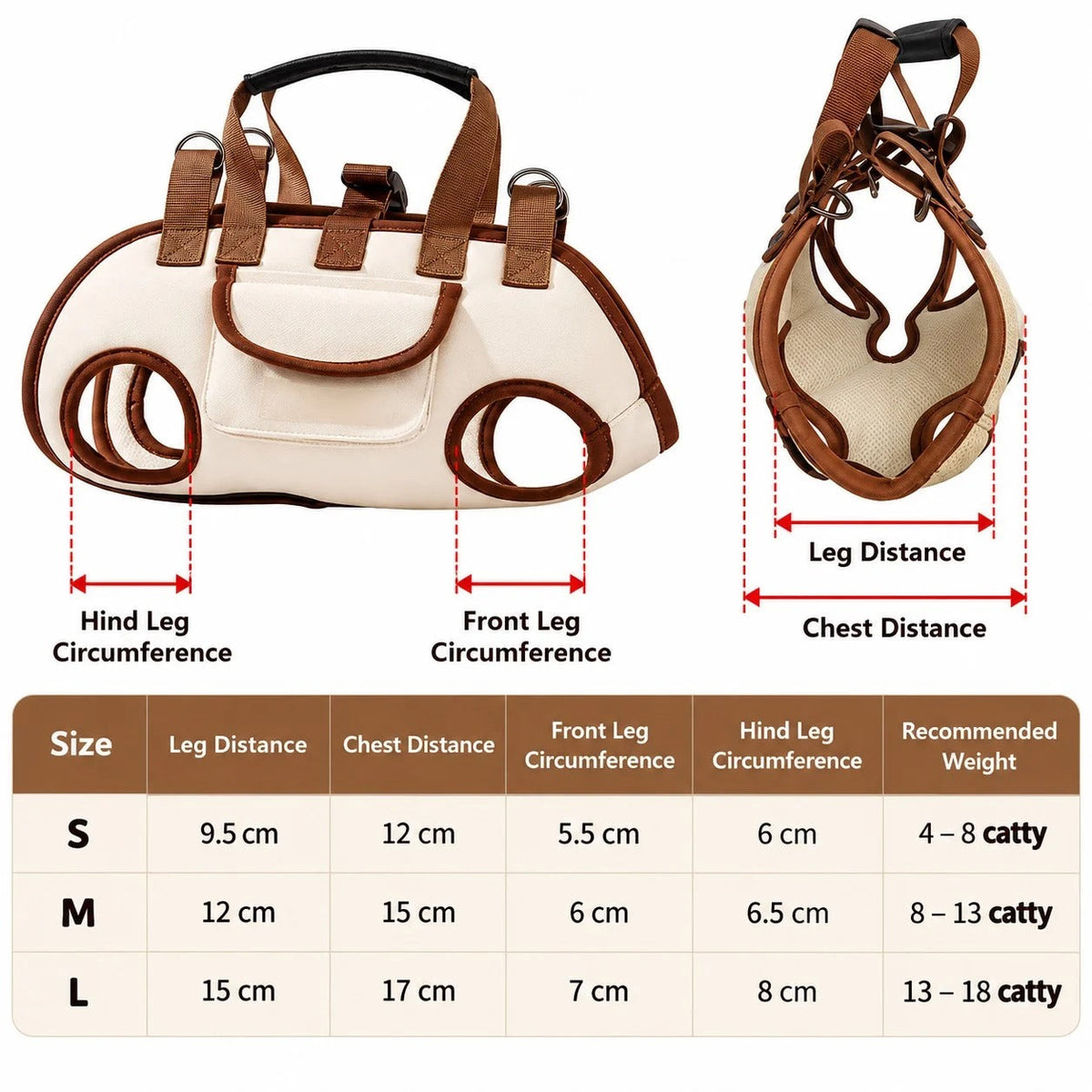 Multifunctional Pet Carrier Backpack – 6-in-1 Hands-Free Cat & Small Dog Sling Bag